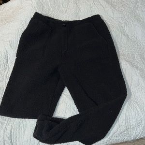 Blank NYC black fuzzy joggers